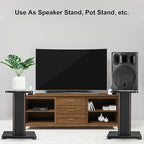 MECCANIXITY Wood Speaker Stands, 2 Pack 11.8 Inch Universal Speaker Stand - Image 6