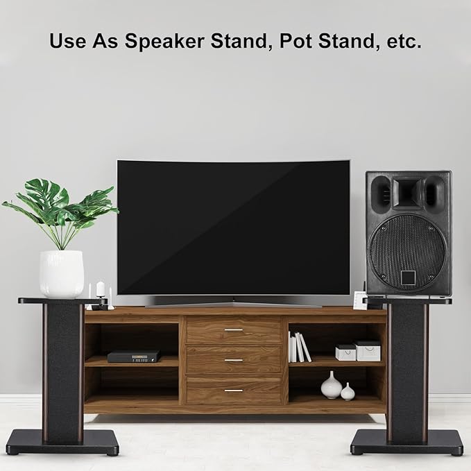 MECCANIXITY Wood Speaker Stands, 2 Pack 19.7 Inch Universal Speaker Stand - Image 6
