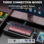 AULA F75 Pro Wireless Mechanical Keyboard, 75% Hot Swappable Custom Keyboard - Image 3