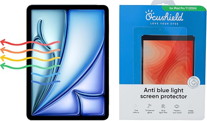 Ocushield Anti Blue Light Tempered Glass Screen Protector by Ocushield-BlueLightFilteringScreenProtectorGlasses