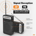 Portable Radio AM FM with Best Reception, Goodes Transistor Radio with Loud - Image 3