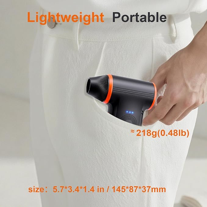 X117 Compressed Air Duster-150000RPM Super Power Electric Air Duster, 3-Gear - Image 8
