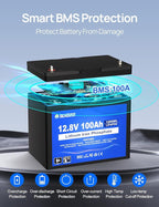 DC HOUSE 12V 100Ah LiFePO4 Lithium Battery, Group 31 Lithium Battery, 100A BMS - Image 7