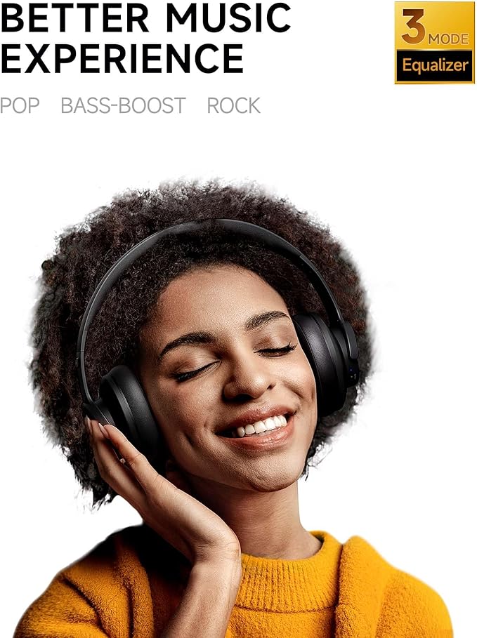 Picun B8 Bluetooth Headphones, 120H Playtime Headphone Wireless Bluetooth - Image 2