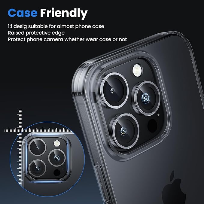 WSKEN for iPhone 16 Pro/iPhone 16 Pro Max Camera Lens Protector - Image 5