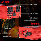 LVYUAN 500W Car Power Inverter 12V to 110V DC to AC - Image 2