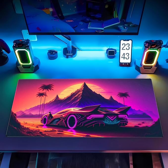 Purple Cyberpunk Fantasy Gaming Mouse Pad - Image 7