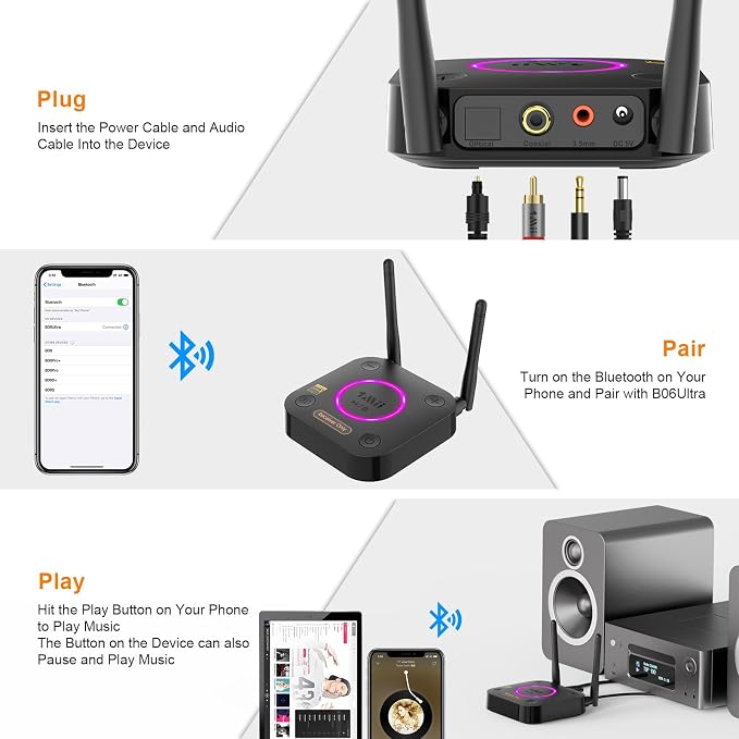 1Mii B06Ultra Bluetooth 5.2 Receiver - Image 7