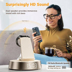 Alarm Clock with Wireless Charging Station, Clock - Image 3