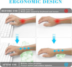 Gel Cloud Keyboard and Mouse Wrist Rest, Cute Wrist Support and Arm Support - Image 2
