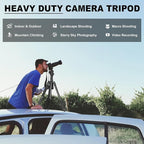 80/85 inches Heavy Duty Tripod for Camera and Phone, DSLR Binoculars Spotting - Image 2
