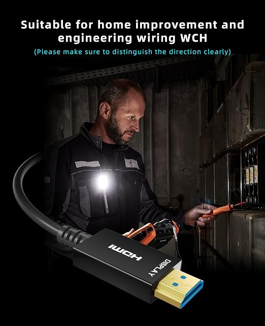 8K HDMI Fiber Optic Cable 50ft, 4K120 8K@60Hz HDMI 2.1 Cable, 48Gbps Ultra High - Image 6