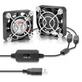 2Pack Wathai 40mm x 10mm Mini USB Fan by Wathai