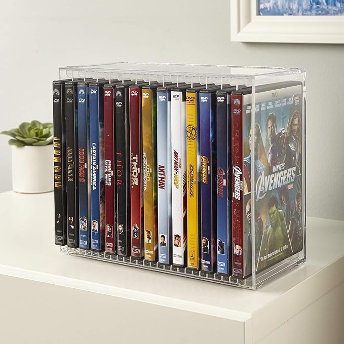 STORi Stackable Clear Plastic DVD Organizer - Image 6