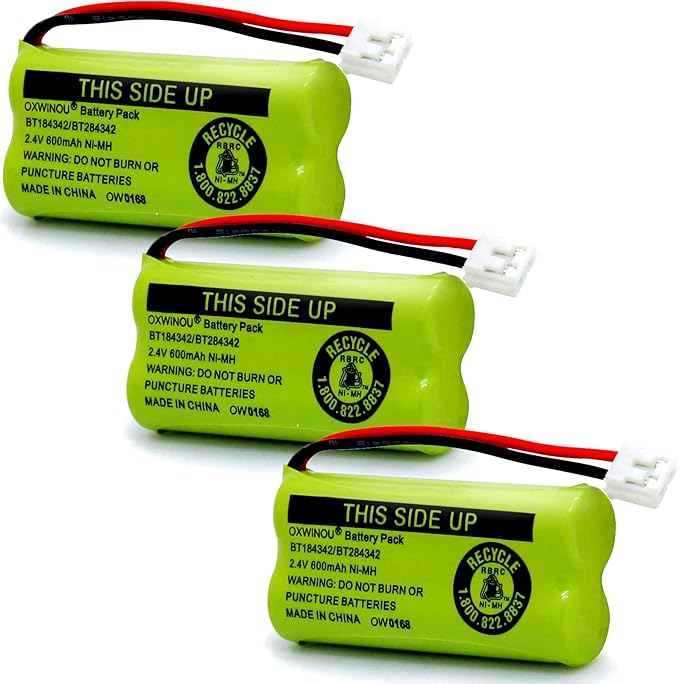 2.4v BT184342 BT284342 BT18433 BT28433 BT183348 BT283348 BT-1011 Replacement by OXWINOU