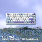 Redragon K673 MAX 75% Wireless Gasket RGB Gaming Keyboard, 3-Modes 81 Keys PBT - Image 8