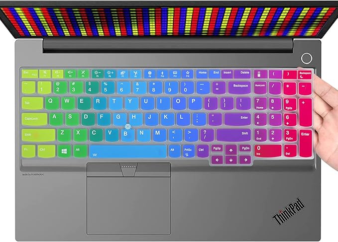 Colorful Keyboard Cover for 15.6" Lenovo ThinkPad E15 Gen 4 3 2 T15 T15p T15g by CaseBuy