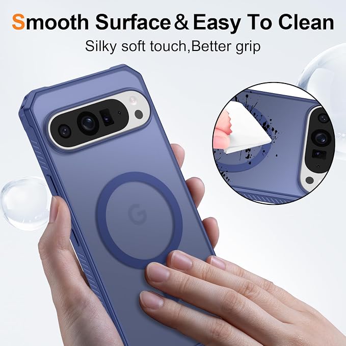Magnetic for Google Pixel 9 Pro XL Case, Shockproof Slim Translucent Matte - Image 5