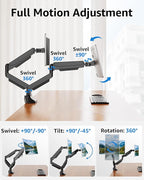MOUNTUP Dual Monitor Mount fits 22''-42'' Ultrawide Screen, Holds 6.6-33lbs - Image 4