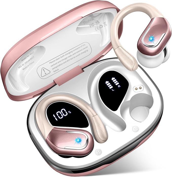 Wireless Earbud, 75H Running Wireless Earphones by Ltinist