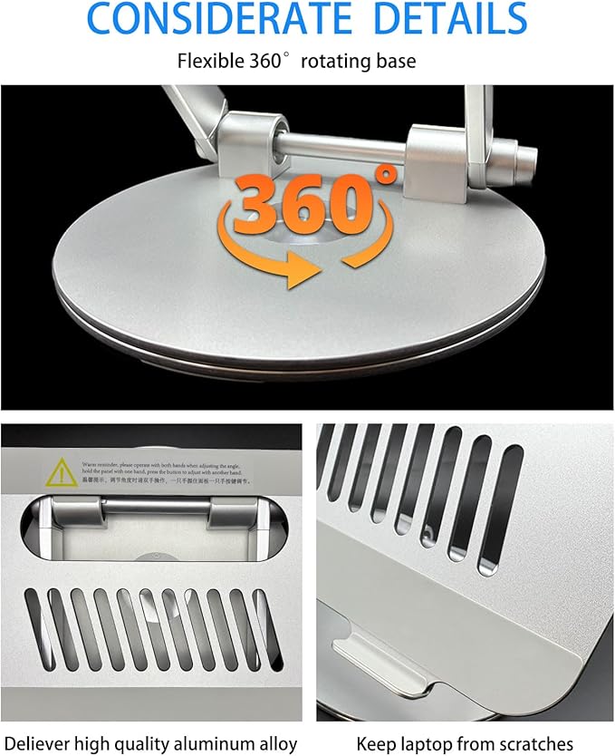 Laptop Stand for Desk, Adjustable Computer Stand - Image 4