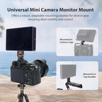 Mini Camera Monitor Mount with Cold Shoe, Aluminum Cold Shoe Mount Adapter with - Image 2