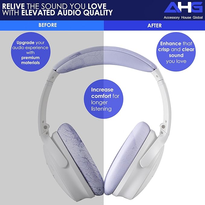 Replacement QC Ear Pad and Headband Pad Kit Cushion. Compatible - Image 4