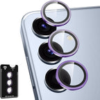 for Samsung Galaxy S25 Camera Lens Protector, Individual Metal Ring Tempered by Btscase