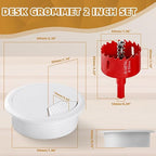 Desk Grommet 2 Inch 10 Pieces, Desk Hole Cover - Image 2