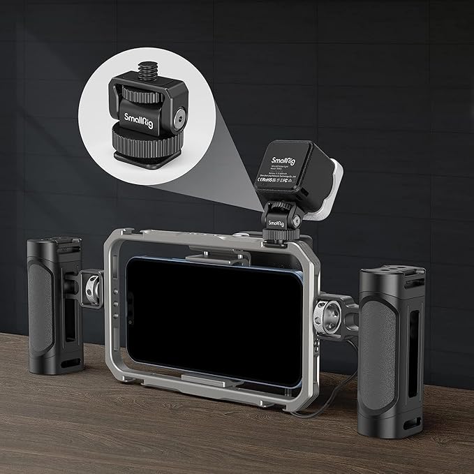 SmallRig 1/4" Mini Ball Head Cold Shoe Mount Adapter - Image 2
