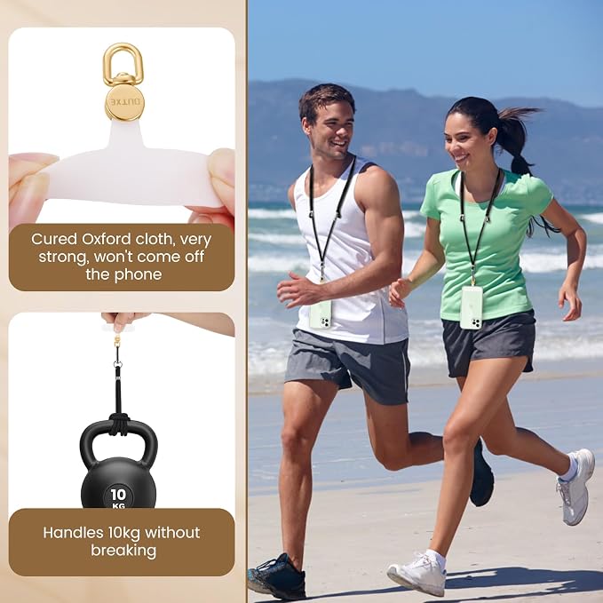 OUTXE Phone Tether Tab Rotatable 360°, 4 Pack Phone Lanyard Patch - Image 3