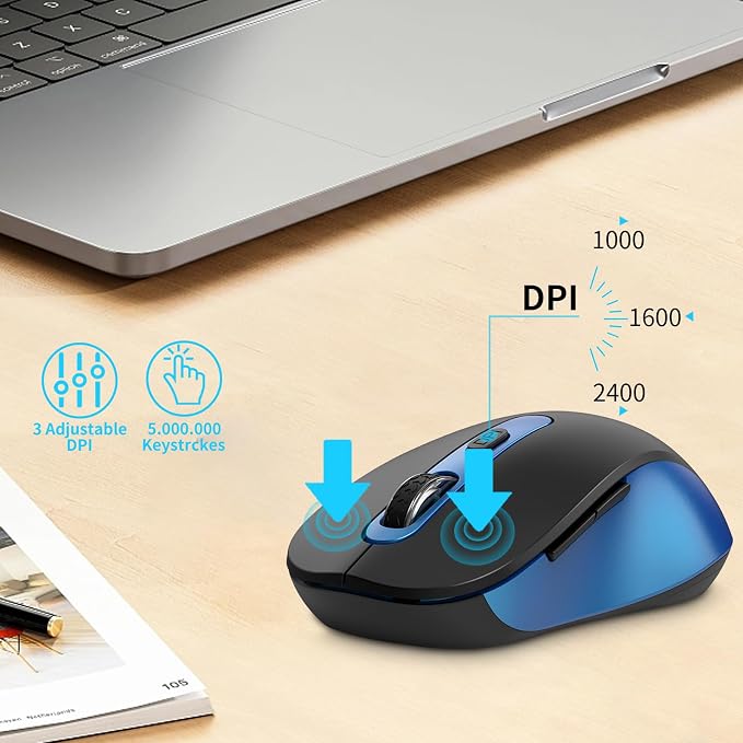 Wireless Mouse for Laptop, Chromebook, Silent Mouse - Image 5