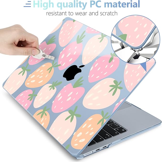 MEEgoodo Case for MacBook Air M4/M3/M2 13.6 inch 2025 2024 2022, Fit Model - Image 4
