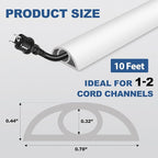 Floor Cord Cover for Wires on Floor Self Adhesive Cord Hider Floor Cable - Image 6