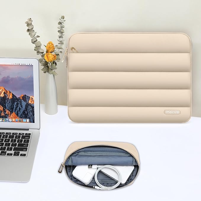MOSISO 13.3 inch Laptop Case, 13-13.3 inch Puffy Laptop Sleeve Compatible - Image 5