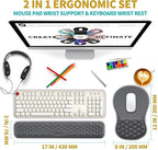 Hokafenle 2 in 1 Ergonomic Mouse Pad Wrist Support & Wrist Rest - Image 2