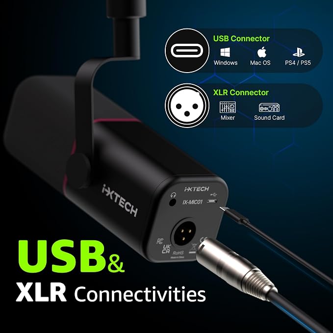 IXTECH Cardioid Dynamic Microphone - Image 3