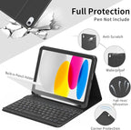 Keyboard Case Compatible for iPad 11th Generation and 10th 10.9 inch, Wireless - Image 3