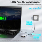 USB C Hub, 9 in 1 USB C to 4K@60HZ HDMI Multiport Adapter, RJ45 Gigabit Ethernet - Image 6