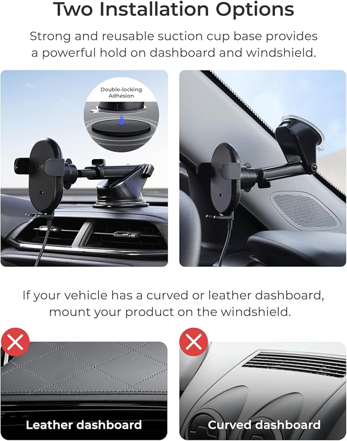 iOttie Auto Sense 2 Dash & Windshield Car Phone Holder - Image 6