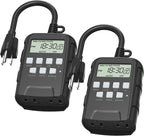 BN-LINK 7 Day Outdoor Heavy Duty Digital Programmable Timer, Outdoor Timer by BN-LINK