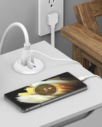 2 inch Desk Power Grommet with PD 20W USB C, Ultra-Flat Plug Power Strip - Image 5