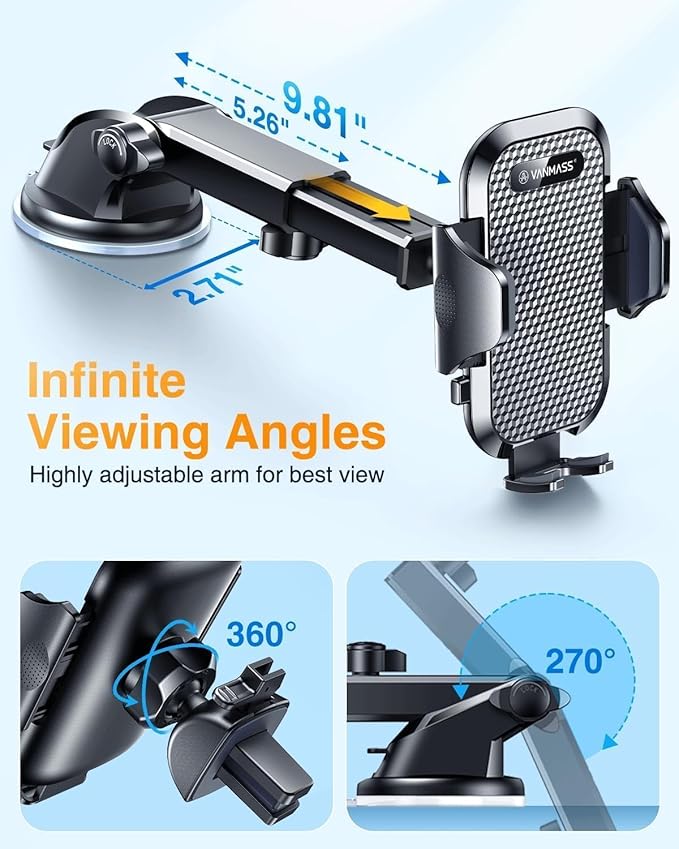 VANMASS Car Phone Holder 2025 Ultimate Military-Grade Phone Holder - Image 9