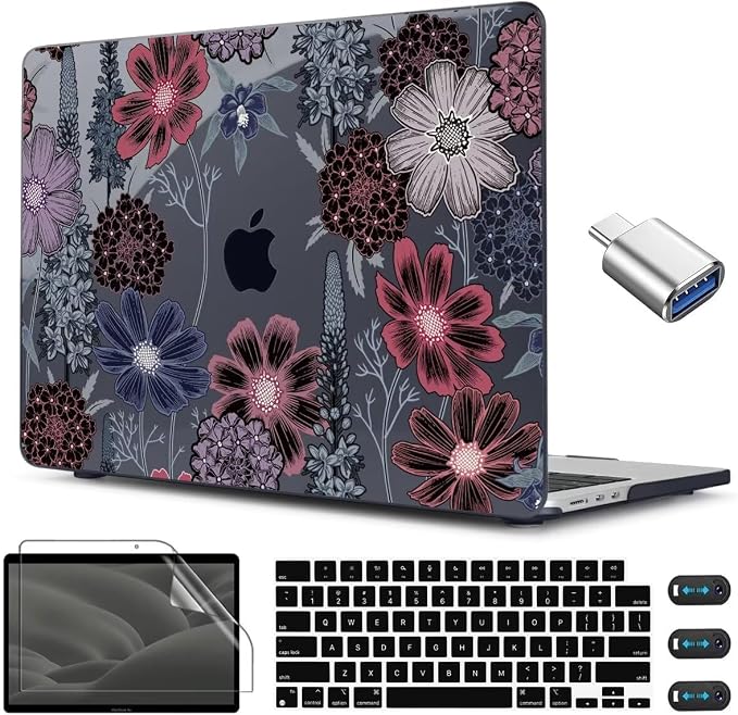 CISSOOK Compatible with MacBook Air 13.6 inch Case 2022 2023 2024 2025 Model by CISSOOK