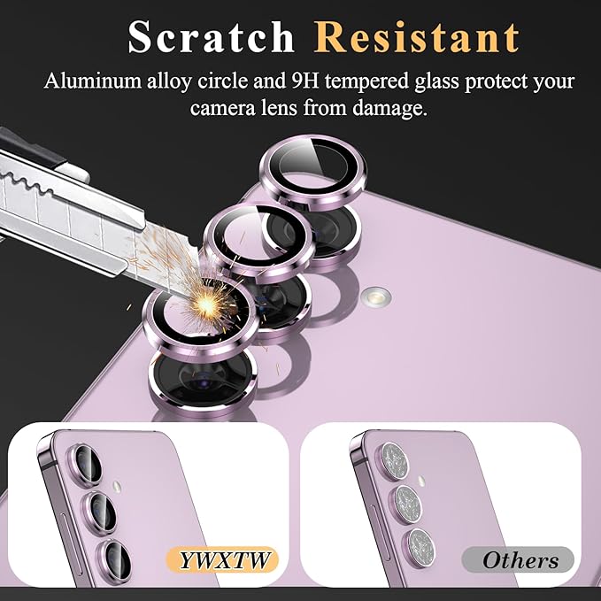 YWXTW Camera Lens Protector for Samsung Galaxy S24 / S23 / S23 Plus, 9H - Image 3