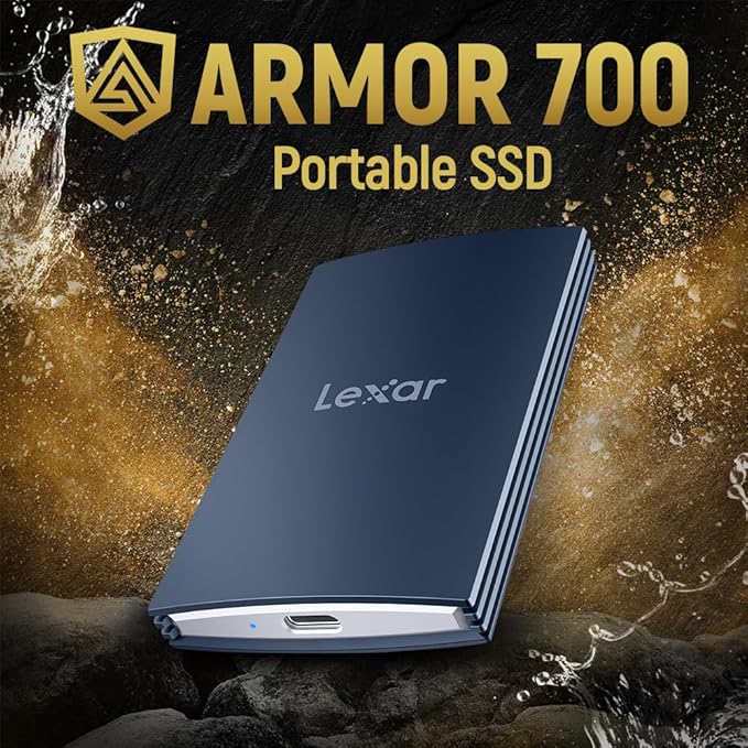 Lexar 4TB Armor 700 Portable SSD, USB 3.2 Gen 2x2, IP66 Water & Dust Resistance - Image 2
