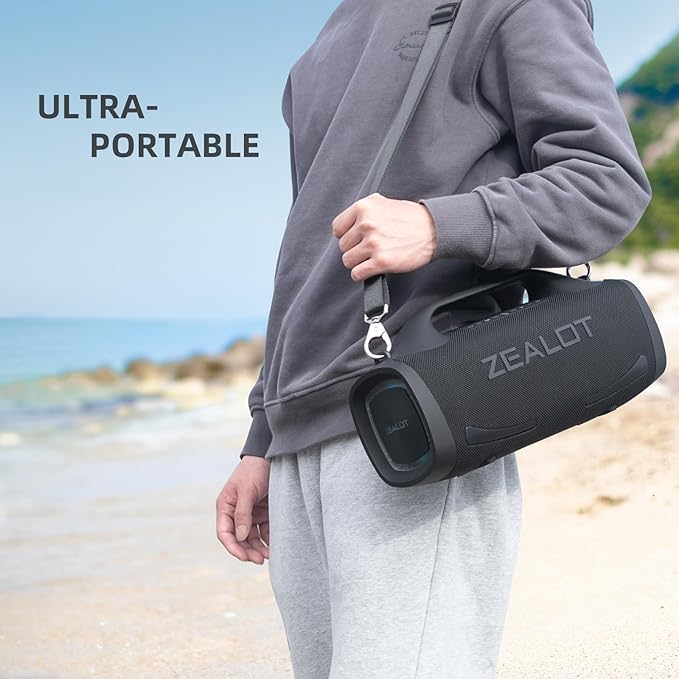 ZEALOT Bluetooth Speaker, 110W Peak Booming Sound Speakers Wireless, Dual - Image 5