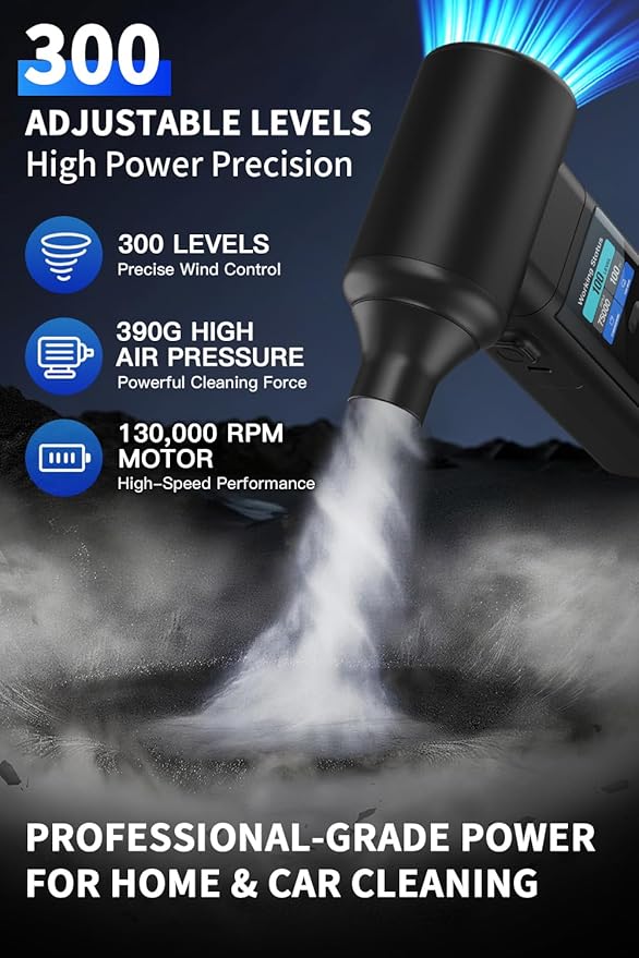 Instant Dust Removal – Electric Air Duster 130000 RPM, 40 mm Motor, 10000 mAh - Image 10