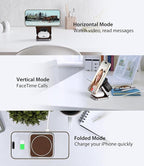 Foldable Magnetic Wireless Charger, KU XIU X40 Aluminum Alloy 3 in 1 Charging - Image 2