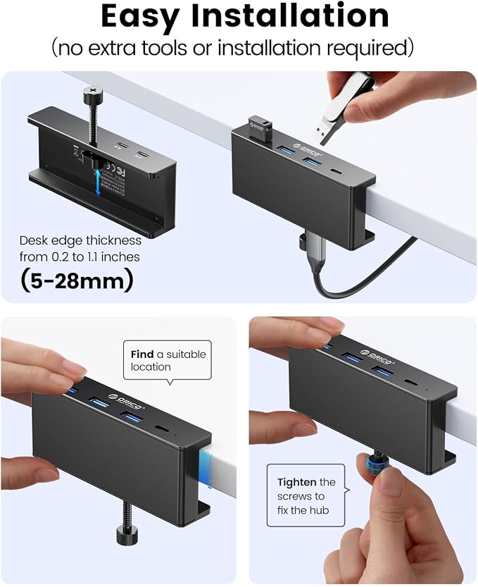 ORICO USB Hub 3.0, Clamp USB Hub - Image 7